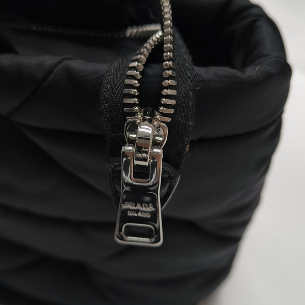 System Quilted Nylon Black