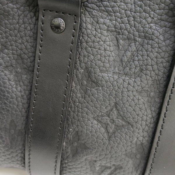 KEEPALL 25 Monogram Calfskin Black