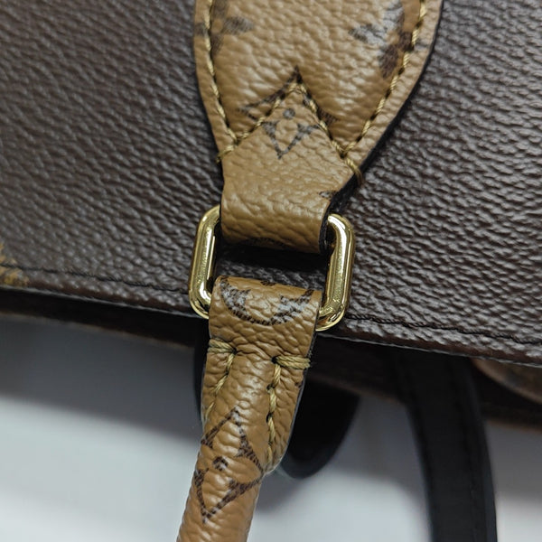ONTHEGO MM Monogram Coated Canvas Brown