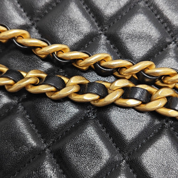 HOBO Large Quilted Lambskin Black