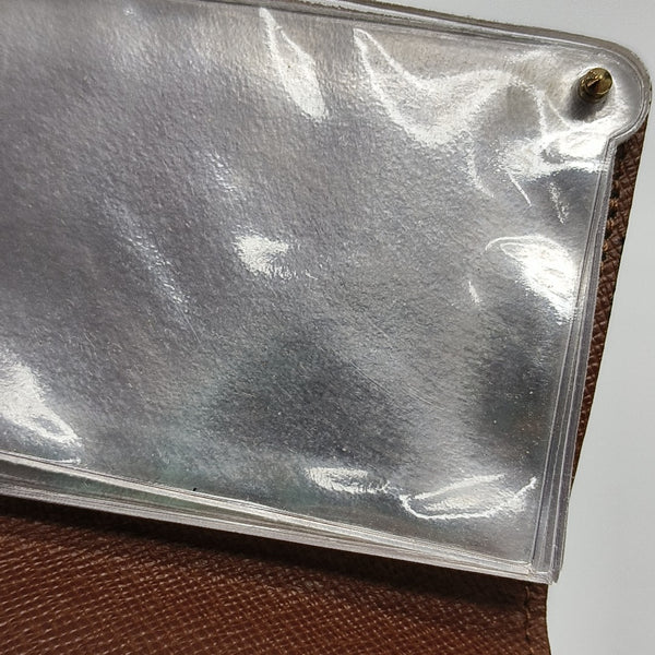 Monogram Coated Canvas Card Holder Brown