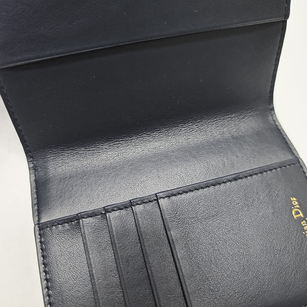 30 Montaigne Canvas Blue Wallet