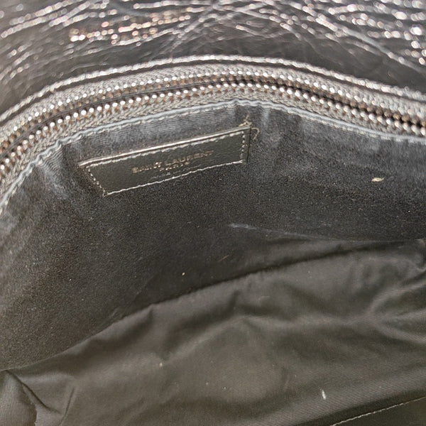 NIKI Medium Chevron Calfskin Black