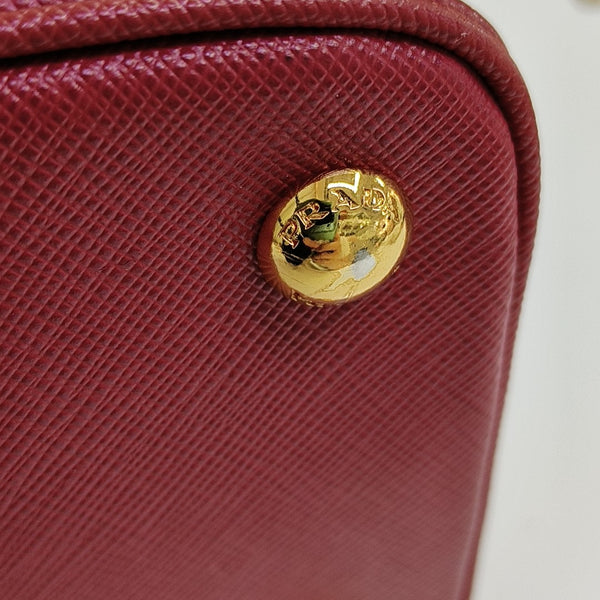 Promenade Small Saffiano Calfskin Red