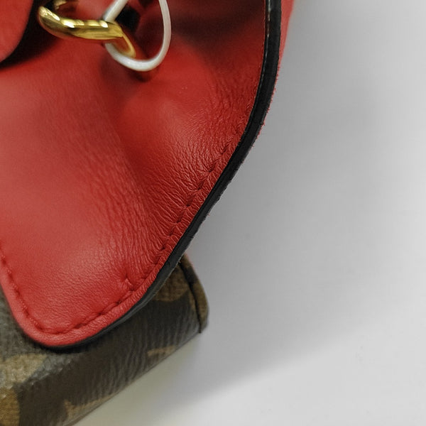 LOCKY BB Monogram Coated Canvas Red