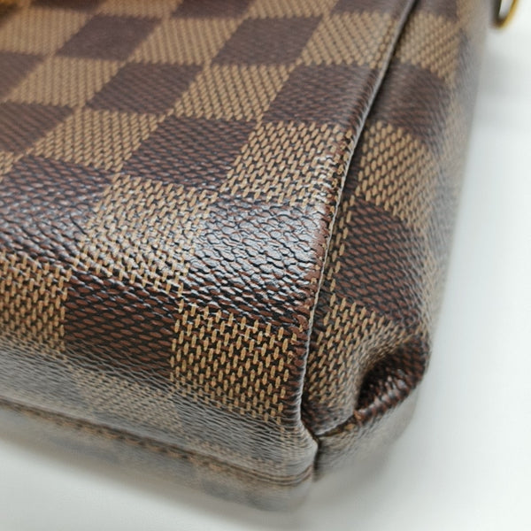 CROISETTE Damier Ebene Coated Canvas Brown