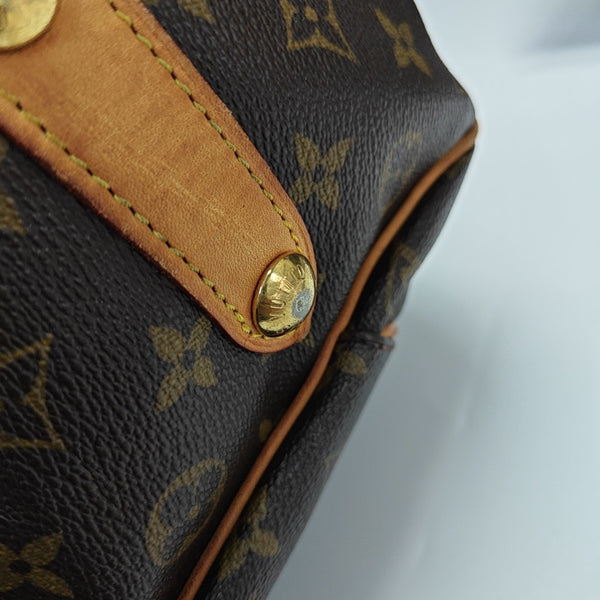 GALLIERA Monogram Coated Canvas Brown