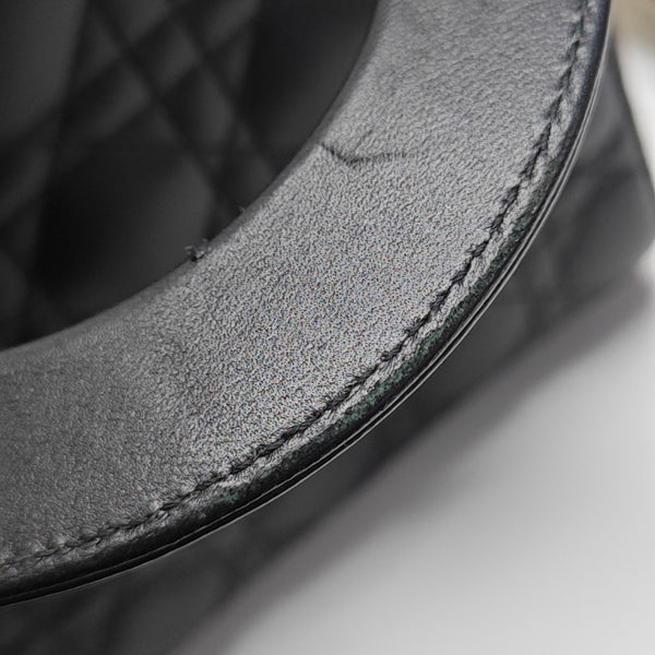 Lady Dior Small Cannage Calfskin Black