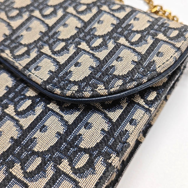 Authenticated pre-owned Saddle Monogram Canvas Blue - Shoulder Bag at Looply