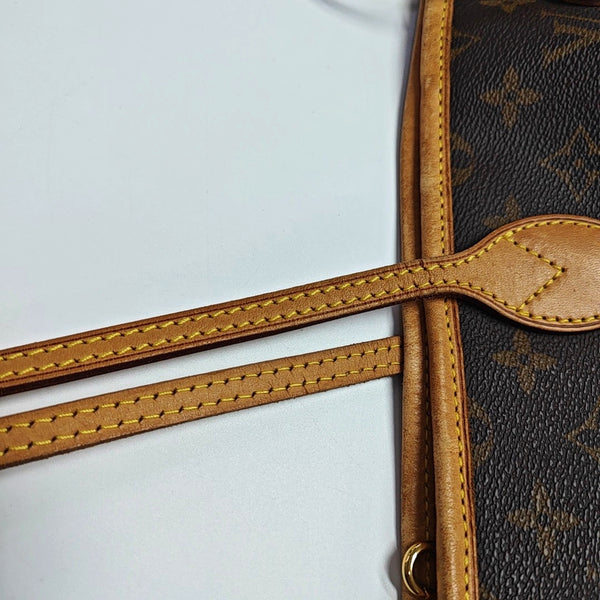 NEVERFULL GM Monogram Coated Canvas Brown