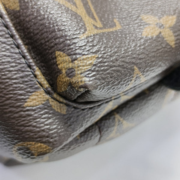 PALM SPRINGS Mini Monogram Coated Canvas Brown