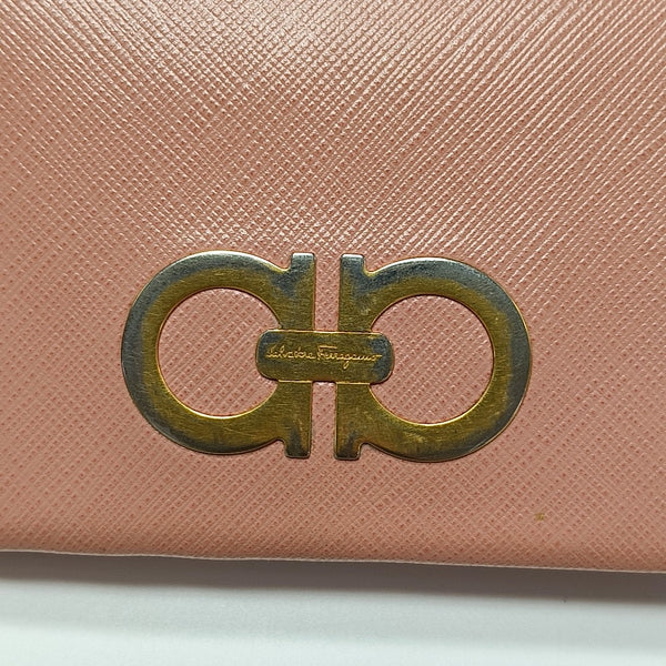 Authenticated pre-owned Gancini Calfskin Pink Wallet - Wallet at Looply