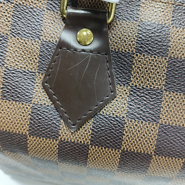 SPEEDY 25 Lona revestida Damier Ebene Marrón