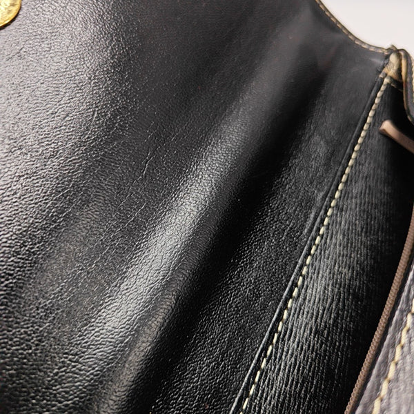Calfskin Top Handle Bag Black