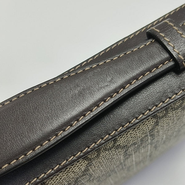 GG Supreme Monogram Coated Canvas Brown