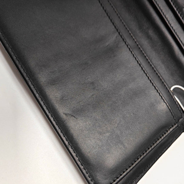 WOC Patent Calfskin Black Wallet