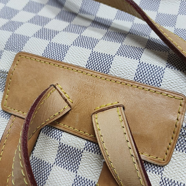 SPERONE Damier Azur Coated Canvas White