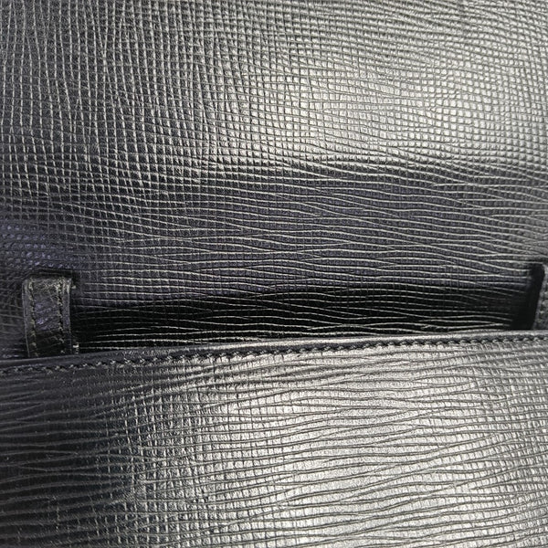 Calfskin Top Handle Bag Black