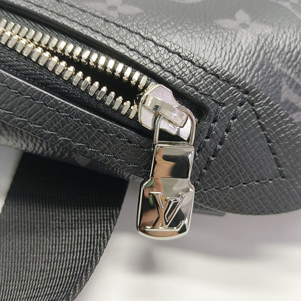 DUO Monogram Coated Canvas Black