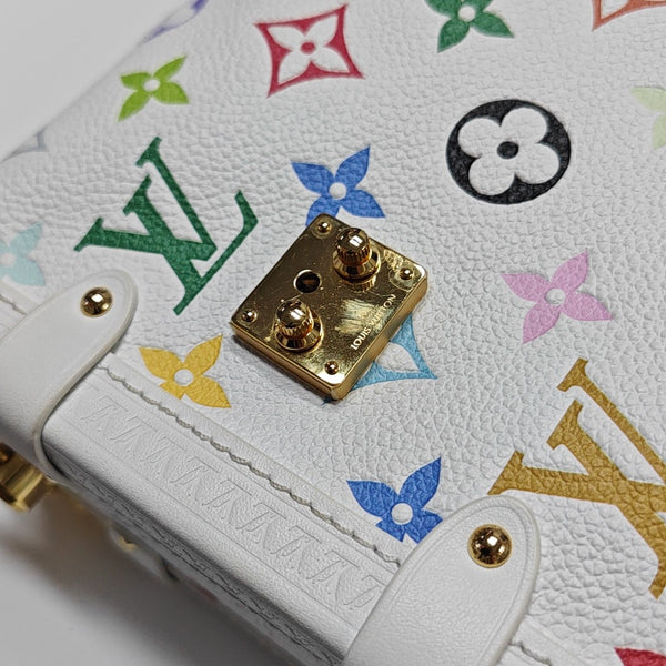 LV × TM SIDE TRUNK MM Monogram Calfskin White