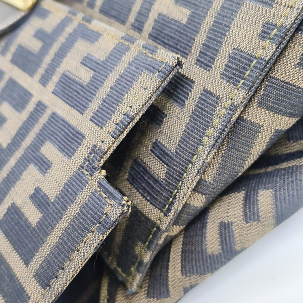 Canvas Top Handle Bag Brown