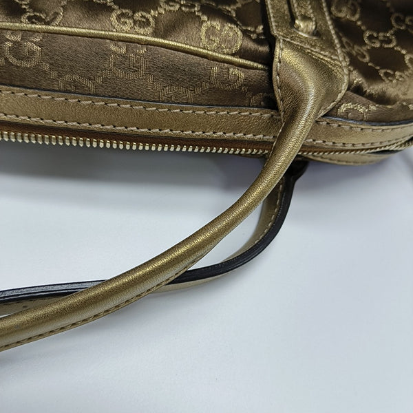 Monogram Canvas Shoulder Bag Brown