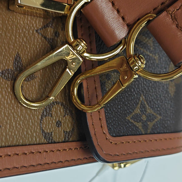 DAUPHINE Mini Monogram Coated Canvas Brown