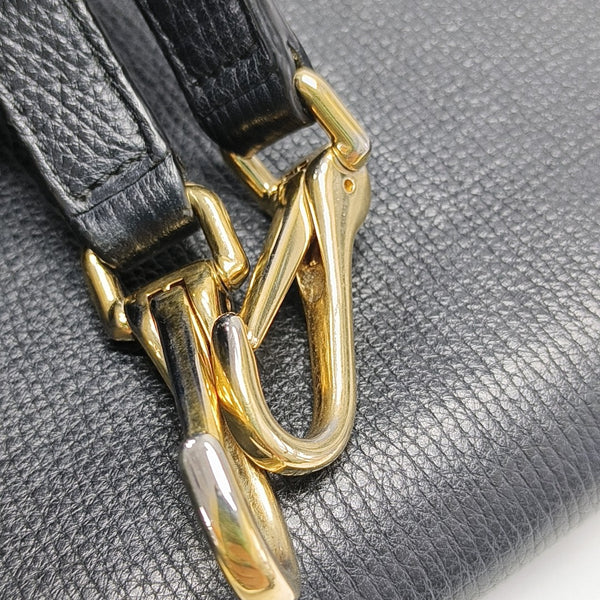 Calfskin Shoulder Bag Black