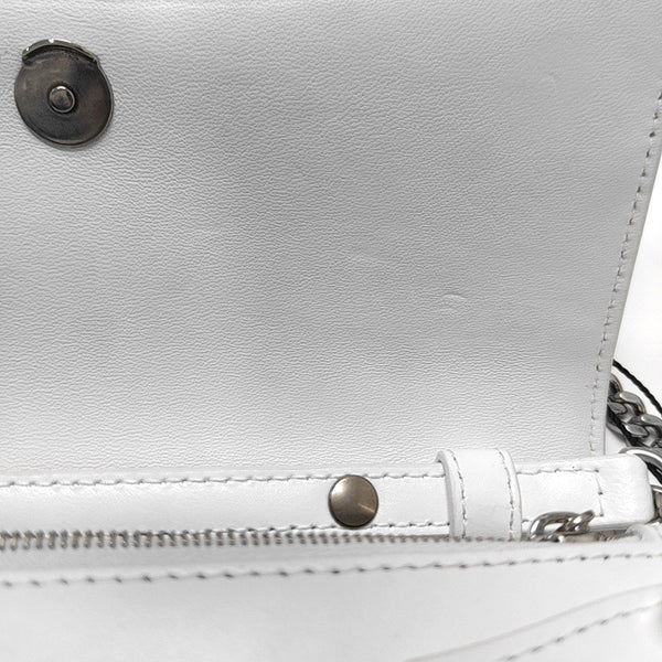 Authenticated pre-owned Hourglass Calfskin White - Shoulder Bag at Looply