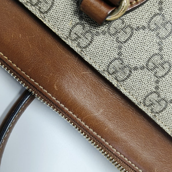 GG Blooms Monogram Coated Canvas Beige