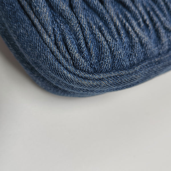 Quilted Denim Shoulder Bag Blue