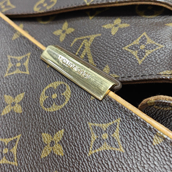 VALMY Monogram Coated Canvas Brown