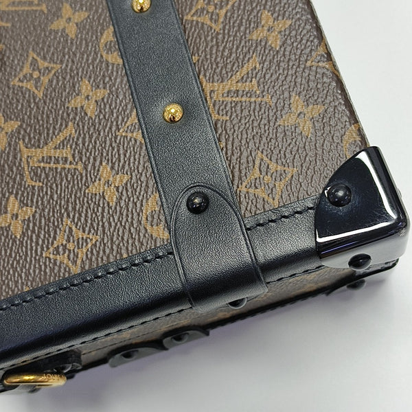 PETITE MALLE Monogram Coated Canvas Brown