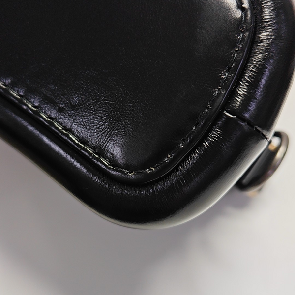 GABRIELLE Small Quilted Vintage Calf Black
