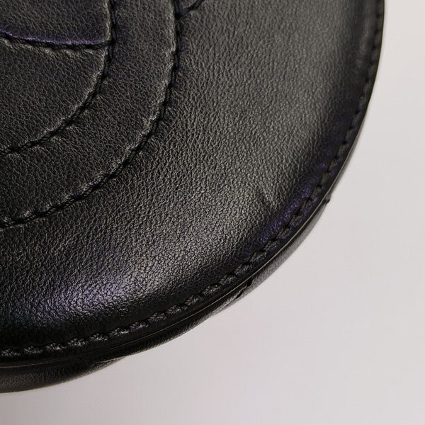 Quilted Lambskin Shoulder Bag Black