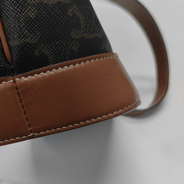 TRIOMPHE CANVAS Small Coated Canvas Brown