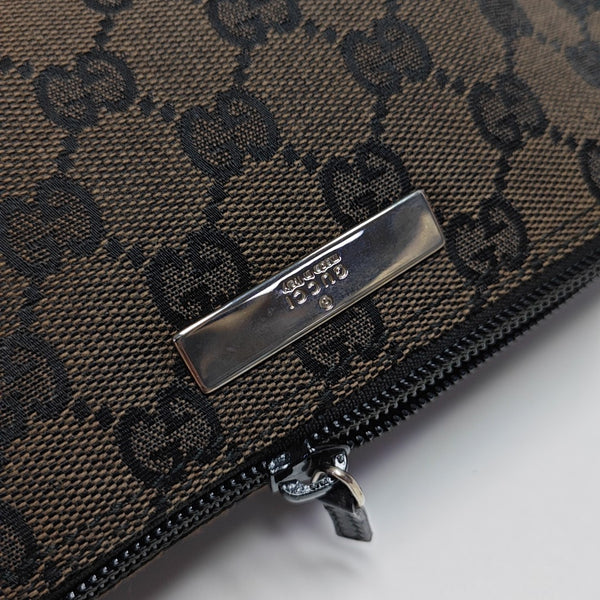 Monogram Canvas Top Handle Bag Brown