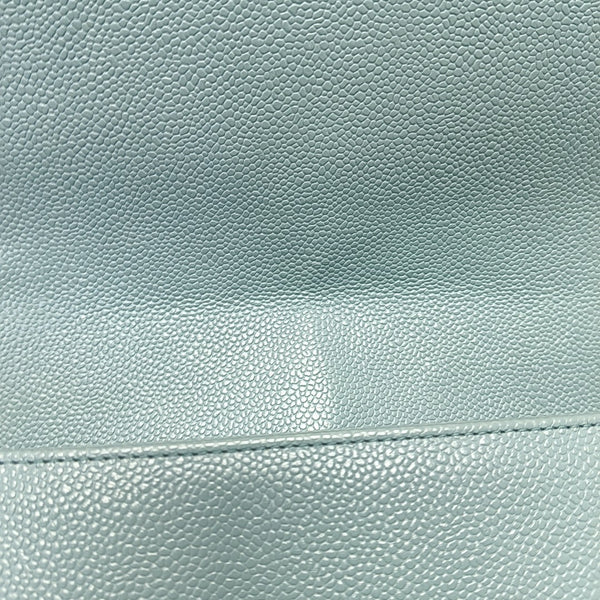 BOY CHANEL Medium Quilted Grained Calfskin Blue