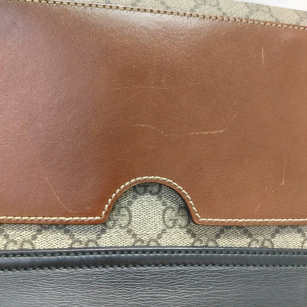 Padlock Medium Monogram Coated Canvas Beige