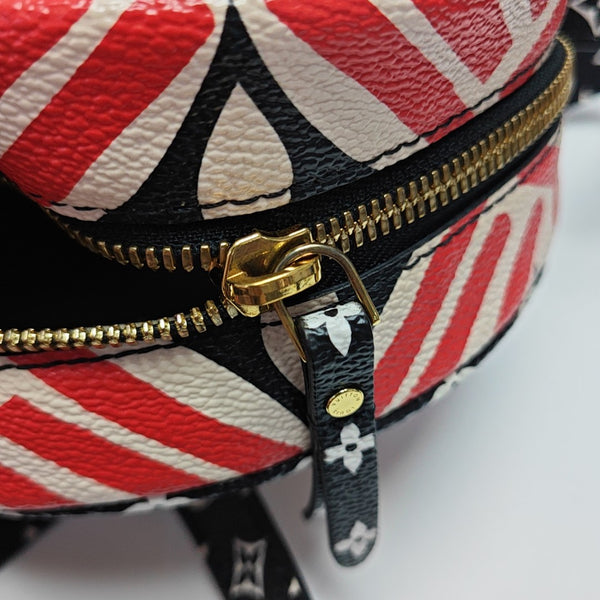 BOITE CHAPEAU PM Coated Canvas Red