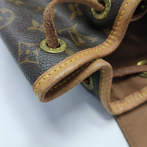 MONTSOURIS MM Monogram Coated Canvas Brown
