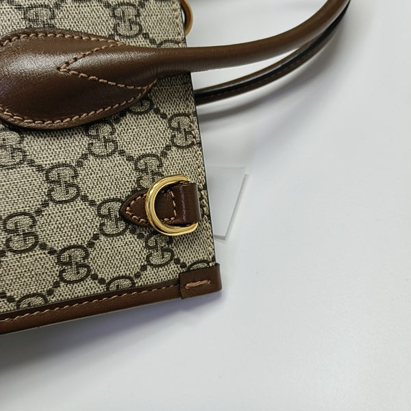 Retro Small Monogram Coated Canvas Brown