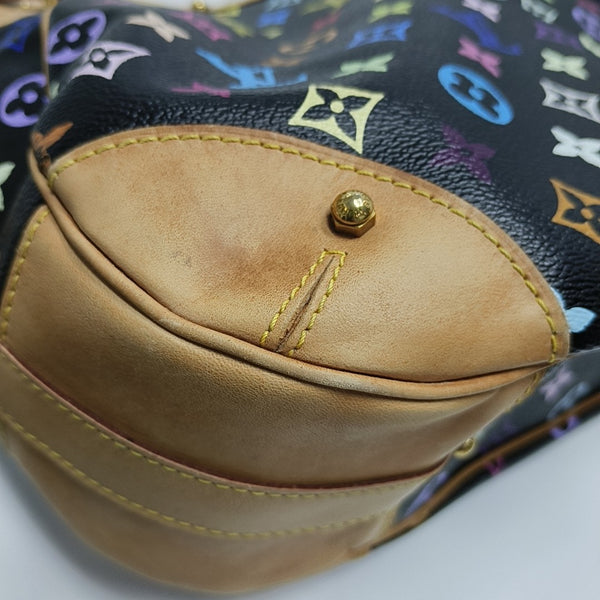 GRETA Monogram Coated Canvas Black