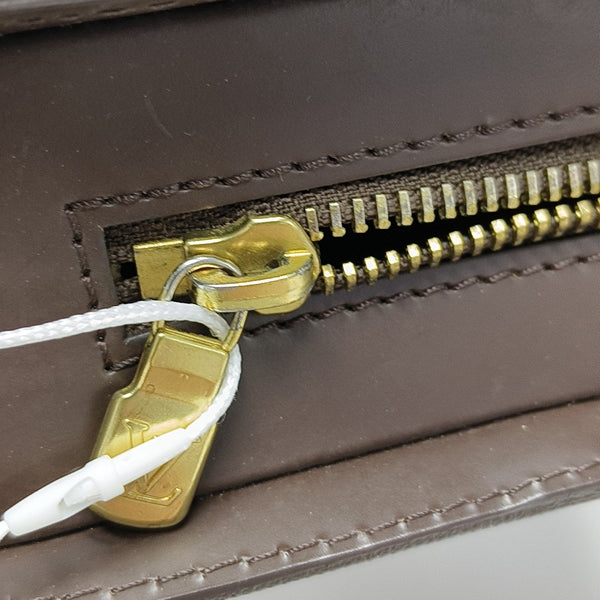 SAINT LOUIS Damier Ebene Coated Canvas Brown