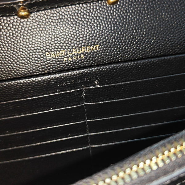 MONOGRAM Medium Chevron Calfskin Black