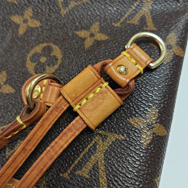 NEVERFULL MM Monogram Coated Canvas Brown