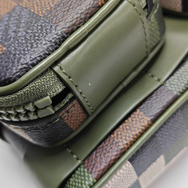 UTILITY Damier Coated Canvas Green