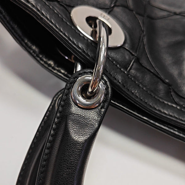 Granville Quilted Lambskin Black