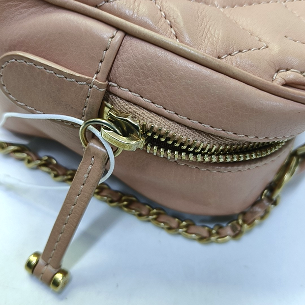 Small Quilted Calfskin Pink