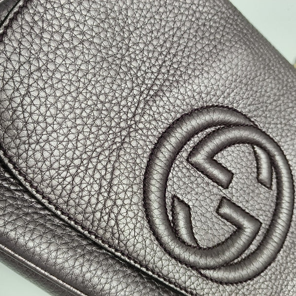 Soho Medium Quilted Calfskin Purple